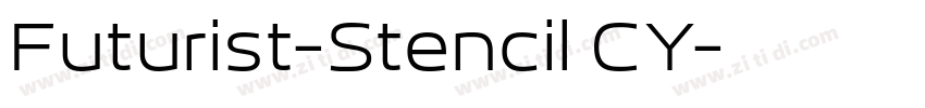 Futurist-Stencil CY字体转换